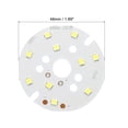thumbnail image 2 of Uxcell 5W 120lm 6000-6500K 48mm 15-17VDC COB LED Light Chip Beads Bombilla de Ahorro de Energía Blanca 5 Paquete, 2 of 5