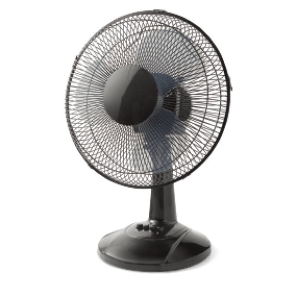 Ventilador de Mesa Oscilante Mainstays 12 Pulgadas 3 Velocidades 3 Aspas Color Negro