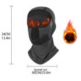 thumbnail image 3 of UTSJKR Men Thick Warm One Piece Hat Scarf Combination Headgear, Excellent Wind Resistance, Autumn Winter Skiing Outdoor Sports Essential Headwear Gray, 3 of 6