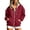 Black, variant on Raeneomay Women's Polka Dot Hoodie - Zip Up Long Sleeve Pocket Jacket S-XXXL