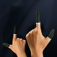thumbnail image 4 of DEEPCRAFF 10Pcs Anti Sweat Black Game Thumb Cover with Enhanced Touch for Mobile Game Control, 4 of 8