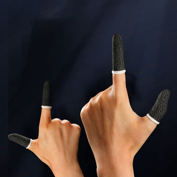 BESTOYARD 10Pcs Black Game Controller Thumb Sleeve Comfortable Elastic Cover