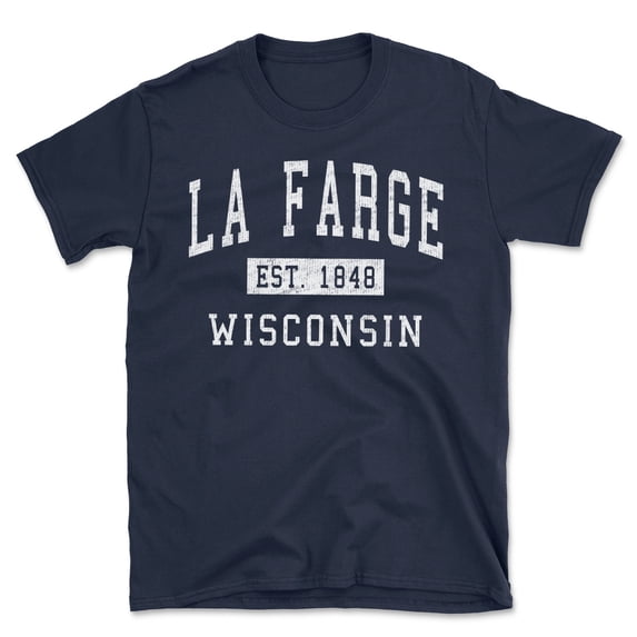 La Farge Wisconsin Classic Established Men's Cotton T-Shirt