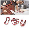 thumbnail image 2 of Stainless Steel Wrapped Edge Valentine's Day Love Cookie DIY Handmade Cake Baking Tools, 2 of 4