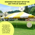 thumbnail image 2 of Party Tents Direct Weekender West Coast Frame Party Tent with Sidewalls, Yellow, 20 ft x 30 ft, 2 of 8