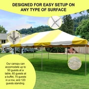 Party Tents Direct Weekender West Coast Frame Party Tent, Yellow, 20 ft x 30 ft