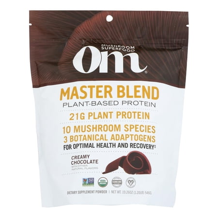 Om - Master Blend Plant-Based Protein Powder Creamy Chocolate - 19.26 oz.