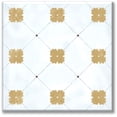 thumbnail image 1 of Cuadro Canva Listo Para Colgar Tipo Galería Mosaico Aqua Con Flores 40X40 cm Pixtreats, 1 of 4