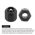 thumbnail image 4 of Aluminum Wheel Hex Hub 12mm Hex Extended Spacers Drive Adapter for RC Crawler Car, Black, 4 of 5