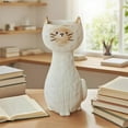 thumbnail image 4 of Hometravel Resin Siamese Cat Vase Ornament, Decorative Planter for Dried Flowers and Pampas, Cute Desktop Decor for Coffee Table and Shelf, Charming Home Accent for Office and Living Room, 4 of 6