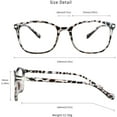 thumbnail image 6 of LifeArt Blue Light Blocking Glasses, Anti Eyestrain, Computer Reading Glasses, Gaming Glasses, TV Glasses for Women and Men, Anti Glare (Leopard, +0.75 Magnification), 6 of 9