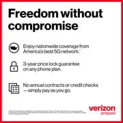Verizon Prepaid Samsung Galaxy A16, 128GB, 5G, Black -Prepaid Smartphone [Locked to Verizon Prepaid]