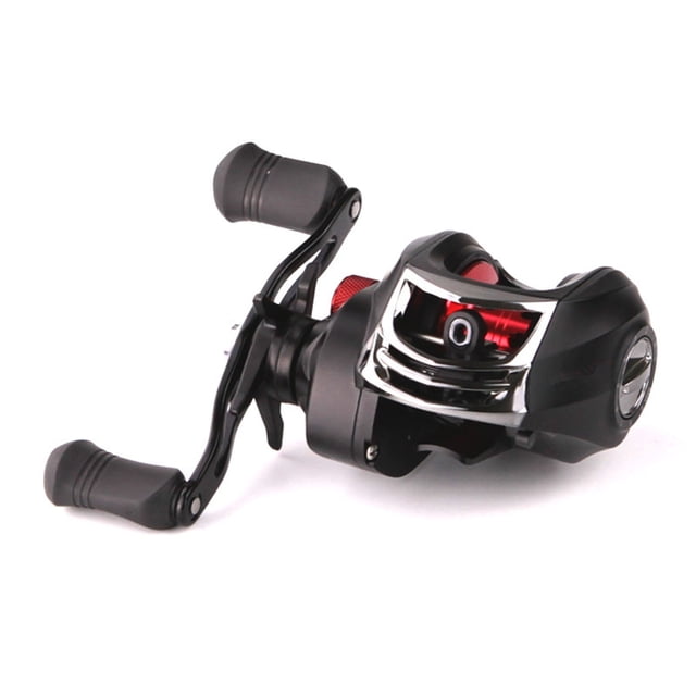 Carp Fishing Reel Aluminum Alloy Spool Baitcasting Reel 6.3:1 High Speed 8KG/17.6LB Max Drag Shallow Deep Spool Reinforced ,Rigid Aluminum Skeletal Frame
