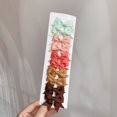 thumbnail image 1 of 10Pcs/Set 1.9‘‘ Solid Color Ribbon Kids Bows Hair Clips for  Girls Handmade Bowknot Hairpin MiNi Barrettes Hair Accessories tzw, 1 of 7