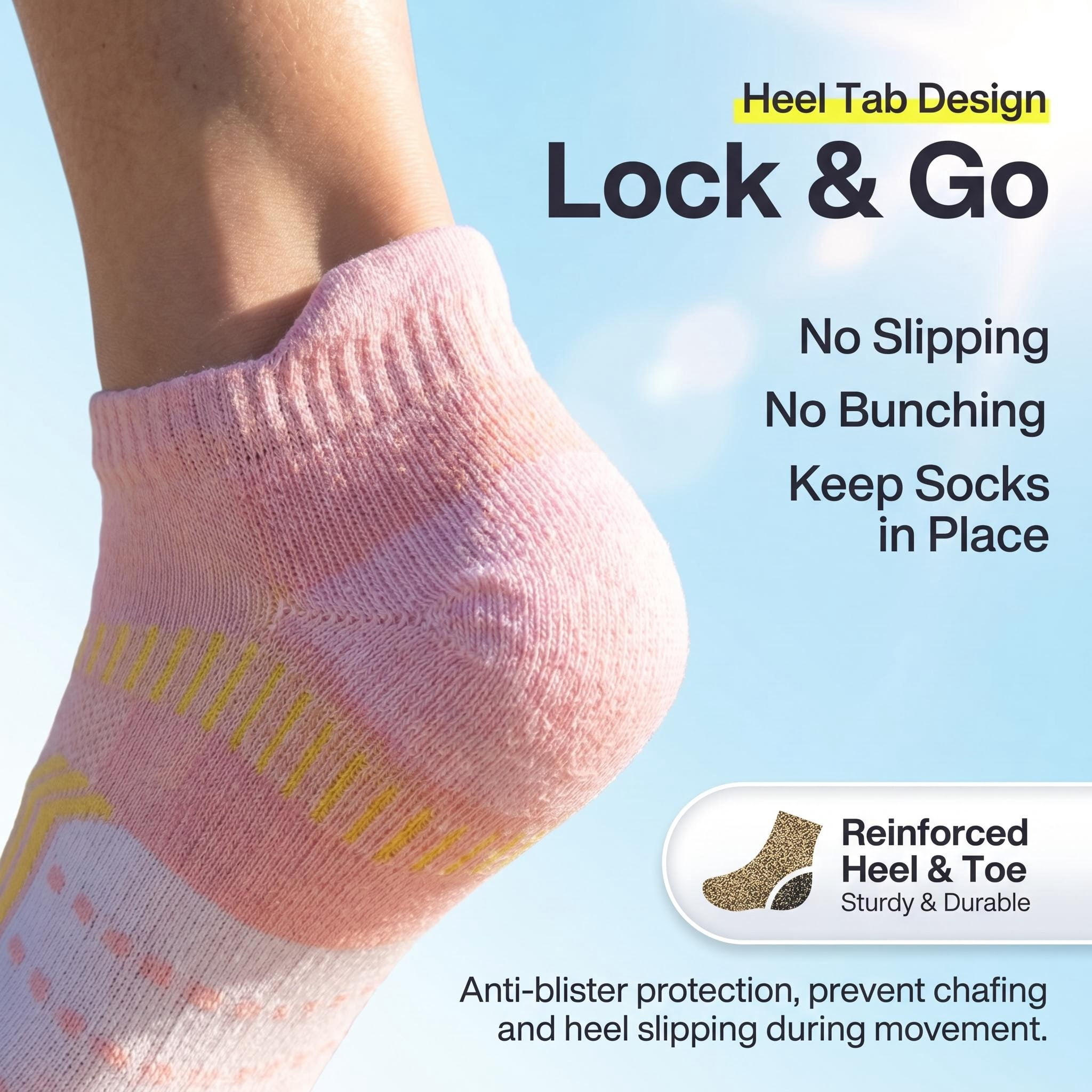 TRANSLINK 5 Pack Women's Ankle Socks Low Cut Breathable Mesh Cushioned Athletic Socks