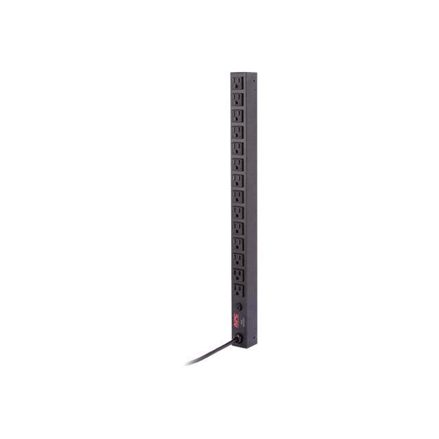 APC Basic Rack-Mount PDU Rack) - Multiprise (Montable en - AC 120 V - Entrée : NEMA 5-15 - Connecteurs de Sortie : 14 (NEMA 5-15) - Cordon de 12 Pieds - Noir - pour P/N : SCL400RMJ1U, SMX1000C, SMX1500RM2UC, SMX1500RM2UCNC, SMX750C, SMX750CNC, SRTL3K1RM1UCUC