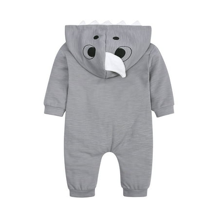 

TOWED22 Toddler Girl Outfits Baby Girl Clothes My First Christmas Outfits Long Sleeve Knitted Romper Ribbed Jumpsuit Fall Winter One-Piece Grey