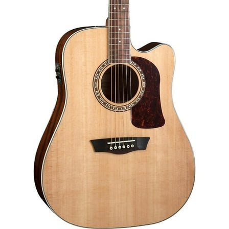 Washburn Heritage Series HD10SCE Acoustic-Electric Cutaway Dreadnought Guitar Natural
