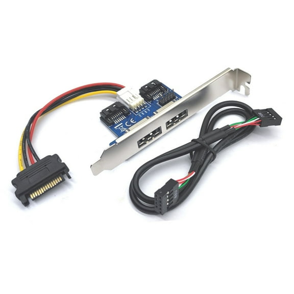 SATAs to eSATA Card with Power Supports for Multiple Drives Size