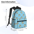 thumbnail image 4 of Haiem Turtle Lightweight Backpack for School, Classic Basic Water Resistant Casual Daypack for Travel with Bottle Side Pockets, 4 of 8
