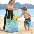 thumbnail image 2 of Paquete de 2 bolsas de playa de malla extra grandes para niños, bolsa de almacenamiento de malla plegable, bolsa de tormenta grande para juguetes de niños, TUNC Sencillez, 2 of 5