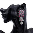 thumbnail image 2 of Nuevos pendientes bohemios con foto conmemorativa de turista femenina, pendientes exagerados de celebridades con temperamento de atmósfera salvaje, E-5756-RO, 2 of 5