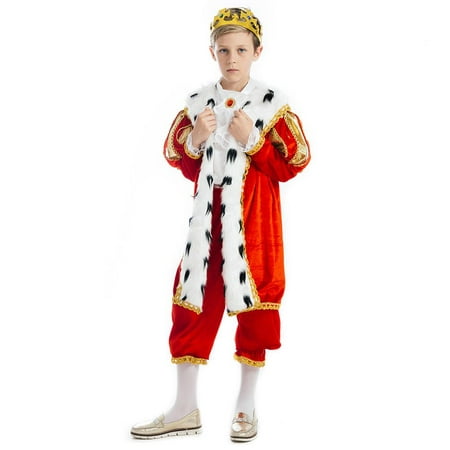 British Royal King George size S Boys Plush Costume Dress-Up Play Kids 5