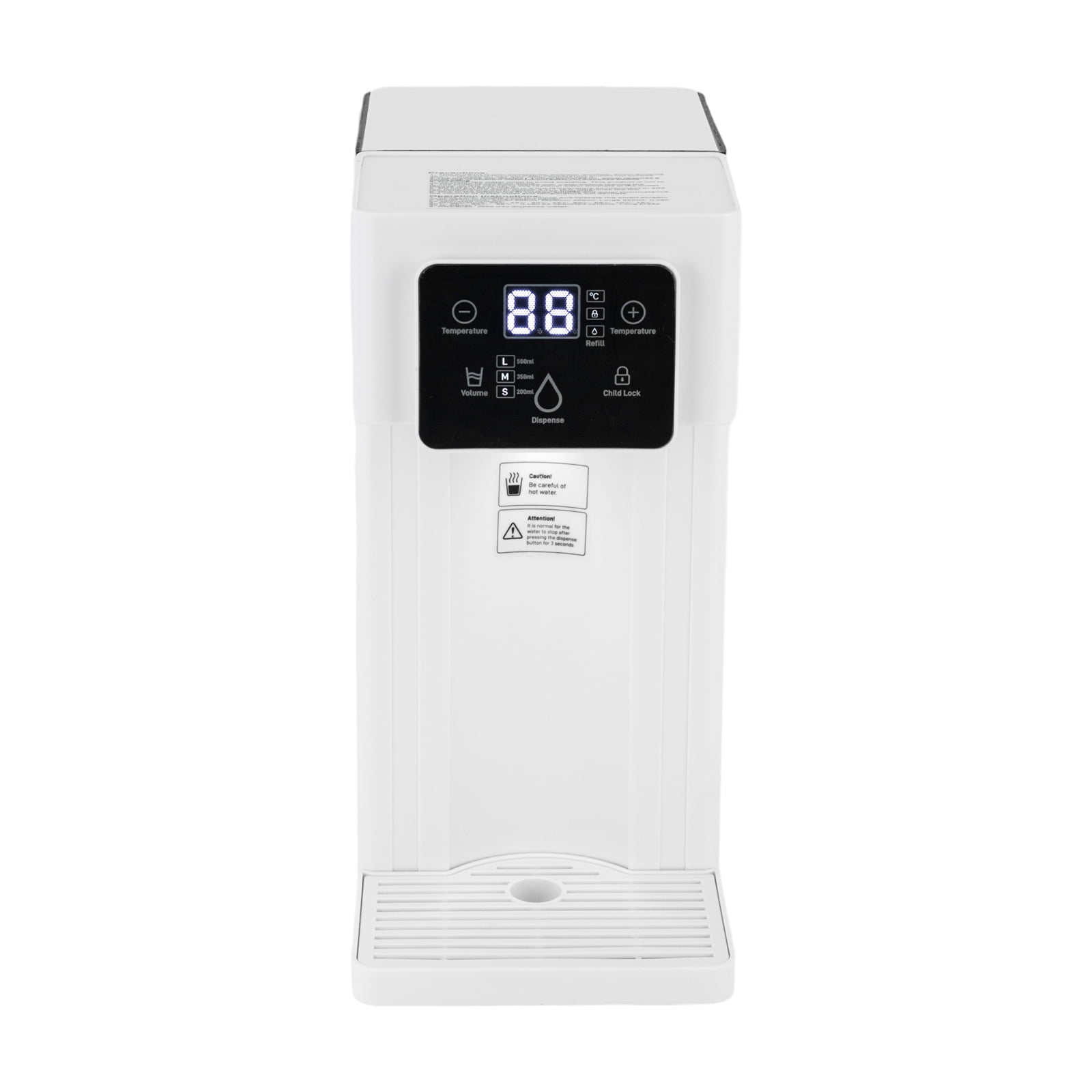 Portable Water Cooler, 1500W Fast Heating, Adjustable Temperature and Output, NTC Protection, Quiet Operation, Compact Design, Safe and Convenient for Home or Office
