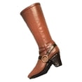 thumbnail image 2 of 1/12 Female High Heeled Shoes Miniature Figure Shoes Female Model Boot Decor for Light Brown, 2 of 8