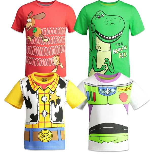 Disney Disney Pixar Toy Story Boys 4 Pack TShirts Woody Buzz