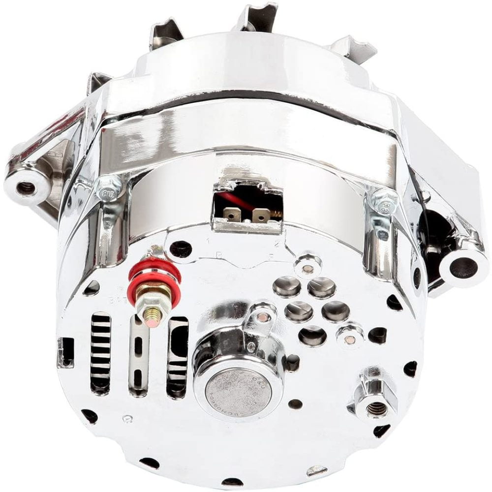 For Chroeme BBC SBC CHEVY GM Alternator 1 Wire Street RODHIGH Output