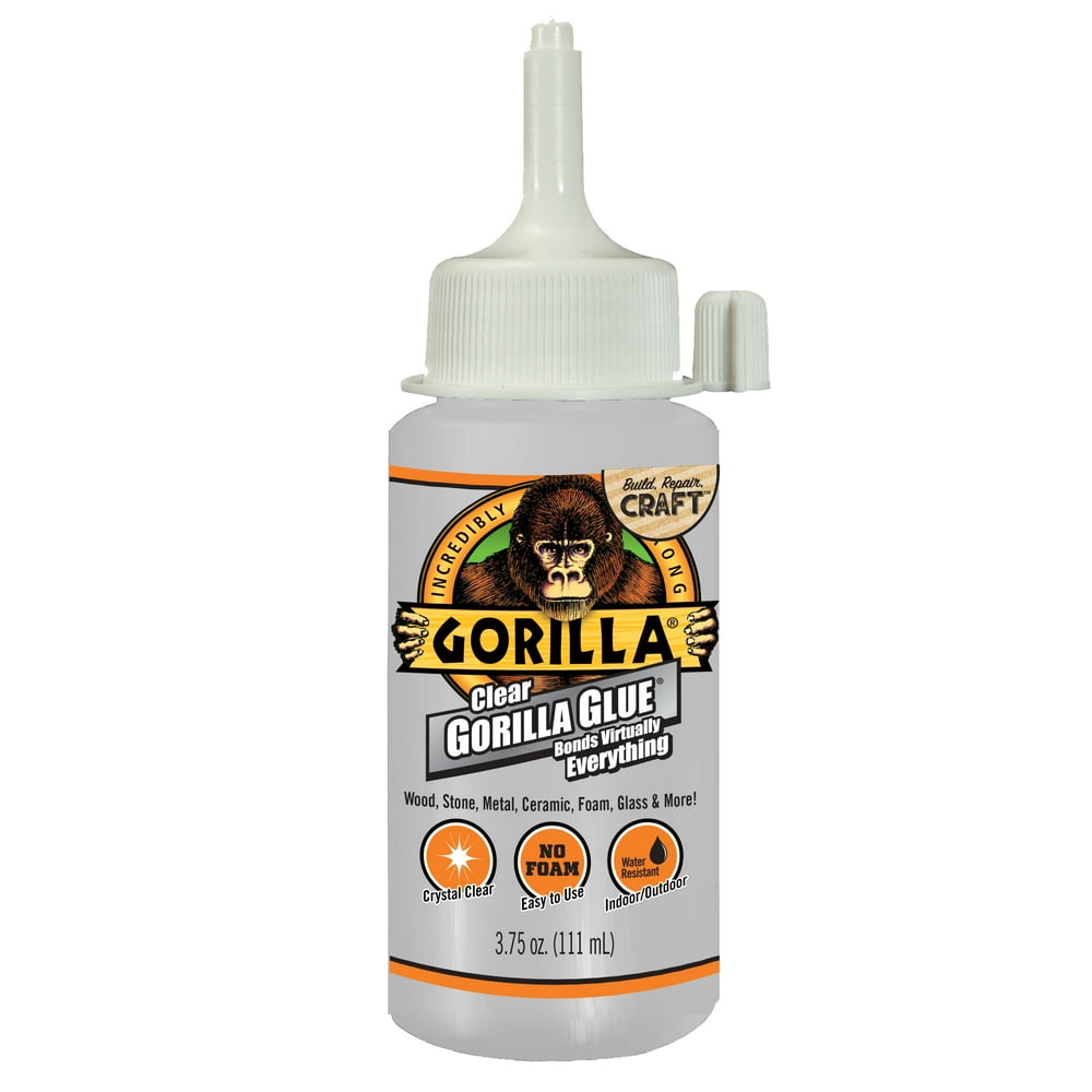 Gorilla Clear Glue, 3.75 Ounce Bottle