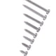 thumbnail image 4 of Shexton Tornillos, 200pcs M3 Acero Inoxidable SS304 Tornillos autorroscantes Pan Flat Truss Head(Cross Round Head), 4 of 14