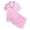 j59-Pink, variant on LIIPEE Summer Pajamas For Girls Cute Heart Graphic Short Sleeve Flat Collar Blouse And Shorts Pajama Set 2 Piece Kids Casual Sleepwear,4-5 Years