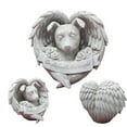 thumbnail image 2 of WINDLAND Pet Dog for Cat Monument Angel Wing Memorial Tombstone Resin Statue Crafts Ornaments Home Garden Decoration, 2 of 10