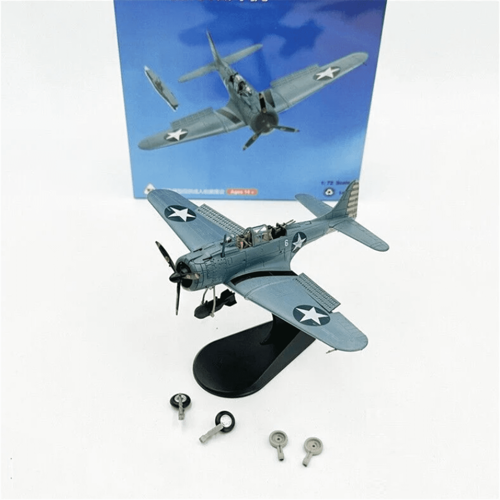 1:72 Scale US SBD-3 Dive Bomber Alloy Aircraft Model Accurate Collectible, for Display and Collection Gifts