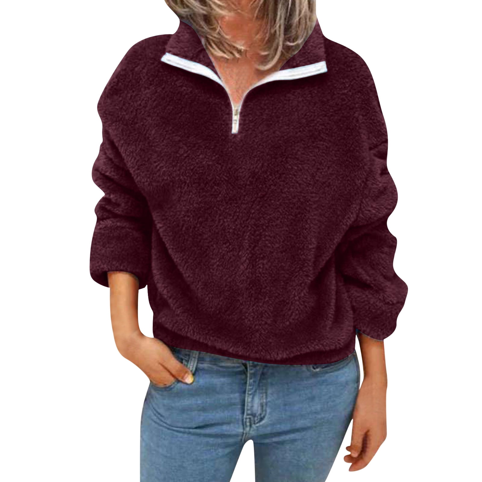 Sweatshirts without hoods womens Outlet