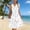 *White, variant on ClodeEU Women's All Over Print V-Neck Sleeveless Maxi Dress ,Beach Casual Tank Dress with Button-Front Detail White,Womens Plus XL