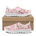 thumbnail image 4 of Chririnla Cherry Blossoms Butterfly Pink Slip on Loafers Shoes for Women Mesh Casual Running Shoes for Outdoor, 4 of 5