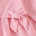 thumbnail image 6 of Staki Baby Girl Clothes Toddler Fall Winter Outfits Ruffle Long Sleeve Bow Top Flared Pants Set Bell Bottom Clothing 12M-5T(Pink,18-24 Months), 6 of 9