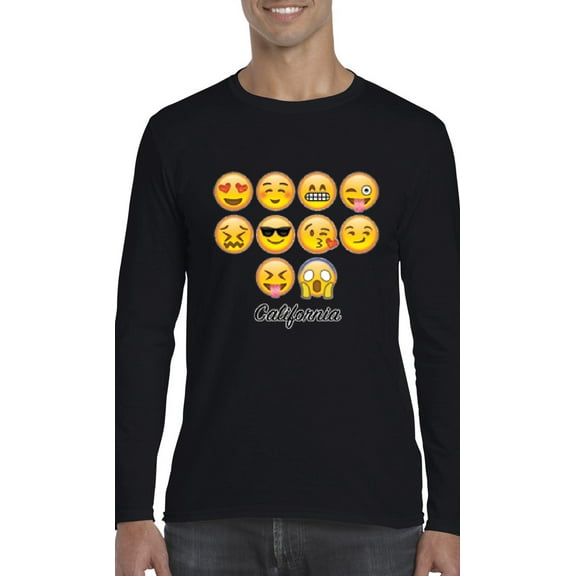 Artix - Mens Long Sleeve T-Shirts - Emoji Entourage