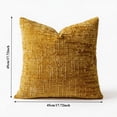 thumbnail image 3 of PryvnHome Chenille Throw Pillow Covers, Soft Slub Textured Decorative Cushion Case for Couch Bed Sofa Living Room, 45x45cm, 3 of 9
