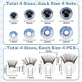 thumbnail image 2 of Ojos de seguridad para manualidades con pestañas, ojos para amigurumi, ojos para peluches, ojos de ganchillo con arandelas, 2 of 9