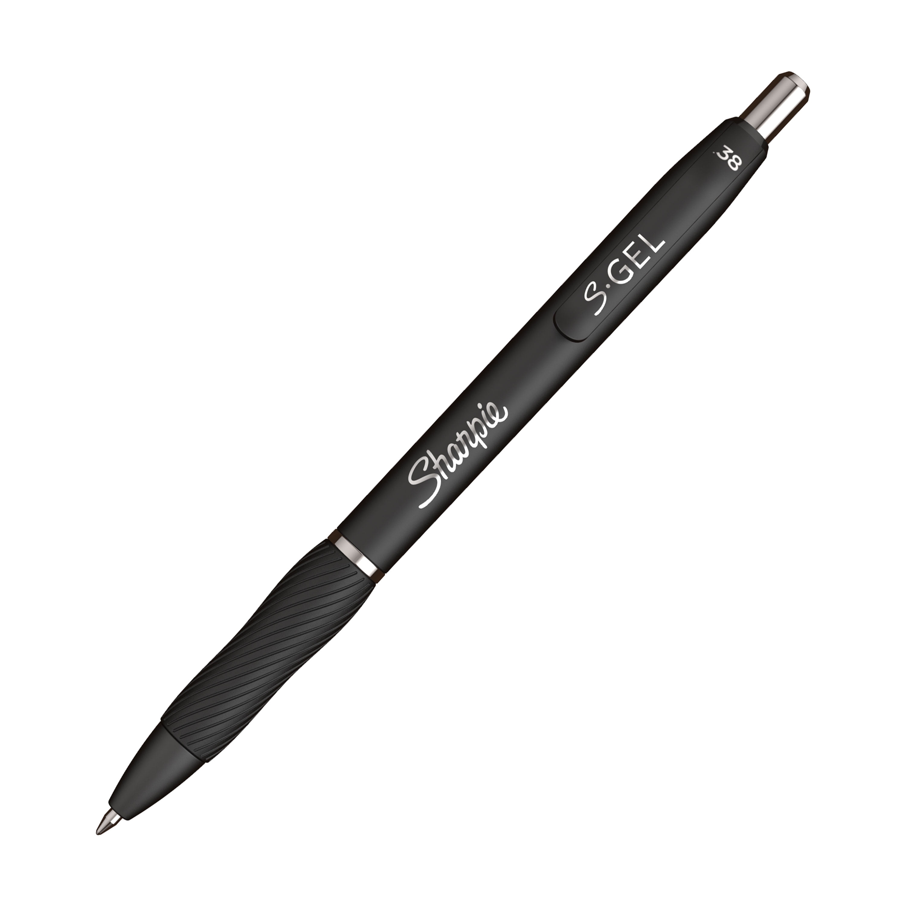 Sharpie S-Gel S-Gel Premium Metal Barrel Gel Pen, Retractable, Medium 0.7  mm, Black Ink, Champagne Barrel, Dozen