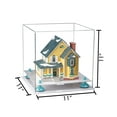 thumbnail image 2 of Versatile Clear Acrylic Display Case - Medium Square Box with Blue Risers and White Base 11" x 11" x 11" (A001-BLR), 2 of 2