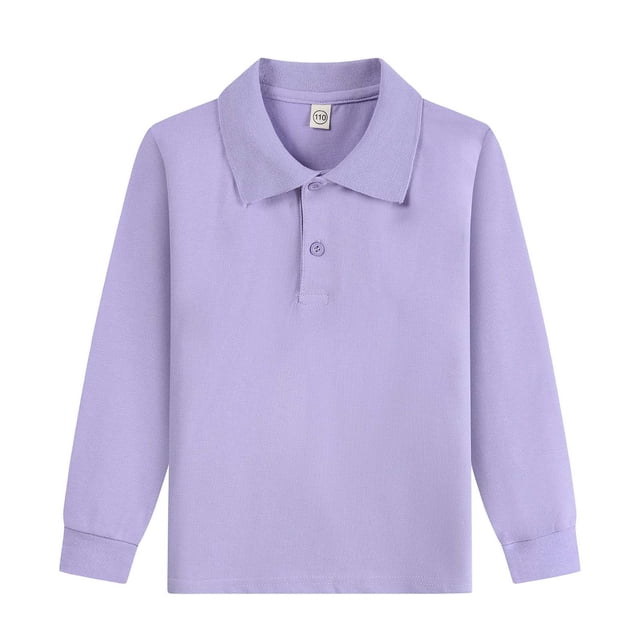 DXOUPM Boys Long Sleeve Shirts Fashionable and Versatile Lapel Button Down Top Tees Going Out