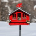 thumbnail image 4 of Perky-Pet 338 Squirrel-Be-Gone II Country House Bird Feeder with Weathervane, 8 lb, Red, 4 of 4