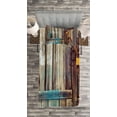 thumbnail image 3 of Ambesonne Rustic Quilted Bedspread Set 2 Pcs, Color Details Mansion, Twin Size, Brown, 3 of 3