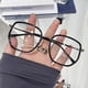 thumbnail image 5 of Gafas de bloqueo azul ultraligeras para mujer, montura verde Retro, gafas lisas, bisel de luz azul, gafas transparentes, 5 of 5