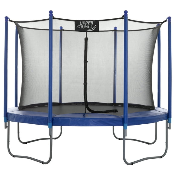 Upper Bounce® 10 FT Round Trampoline Set with Safety Enclosure System